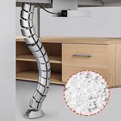 workplace snake wire design cable spinal cord wrapper under desk cable defense pipe