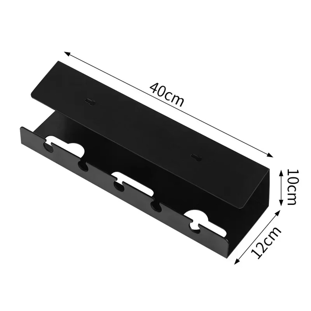 Under Desk Cable Tray with Clamp, Sturdy Power Strip Cord Holder, No Drilling, Spacious Cable Management Supplies