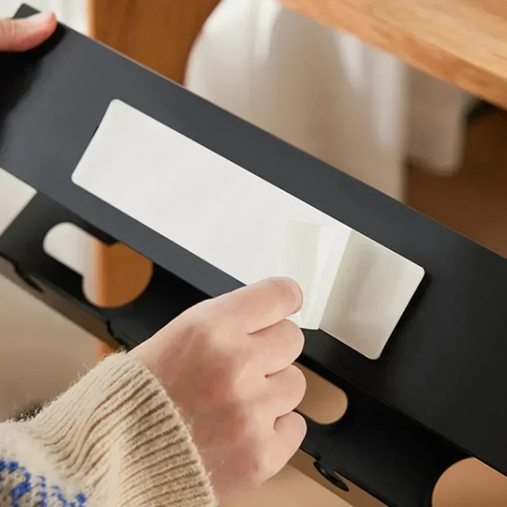 Under Desk Cable Tray with Clamp, Sturdy Power Strip Cord Holder, No Drilling, Spacious Cable Management Supplies