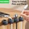 Adjustable Cable Holder Rocoren Magnetic Cable Organizer 6PCS Under Desk Stable Wire Keeper 3