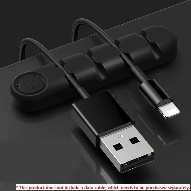 Cute Cable Holder Desk Tidy Organizer Cord Protector For Table 0