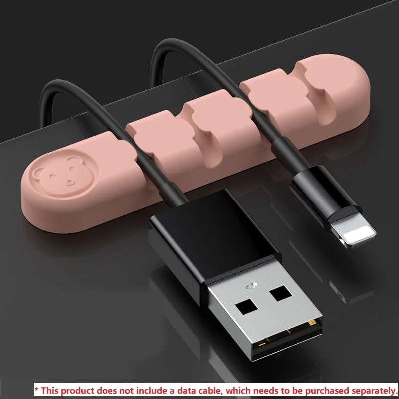 Cute Cable Holder Desk Tidy Organizer Cord Protector For Table 7