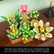 Succulent Building Toy Blocks Flower Plant Bonsai Set for Home Decoration Christmas Gift
