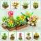 Succulent Building Toy Blocks Flower Plant Bonsai Set for Home Decoration Christmas Gift