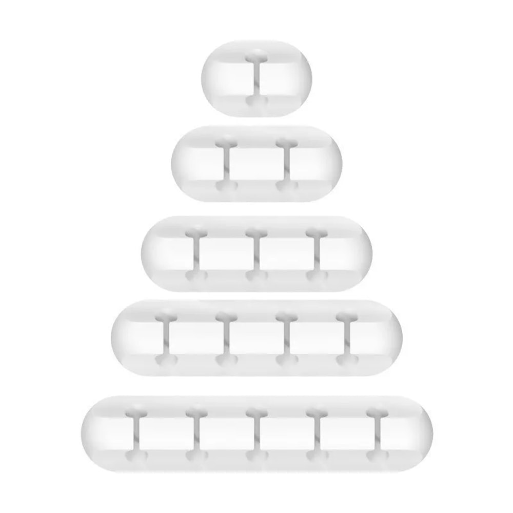 Silicone Cable Organizer Clips Self Adhesive USB Cable Winder Mouse Keyboard Headset Cord Managemen 6