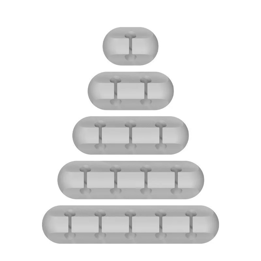 Silicone Cable Organizer Clips Self Adhesive USB Cable Winder Mouse Keyboard Headset Cord Managemen 8