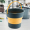 Silicone Folding Portable Bucket With Cover Car Wash Fishing Bathroom Tool For Outdoor Camping Supp 3