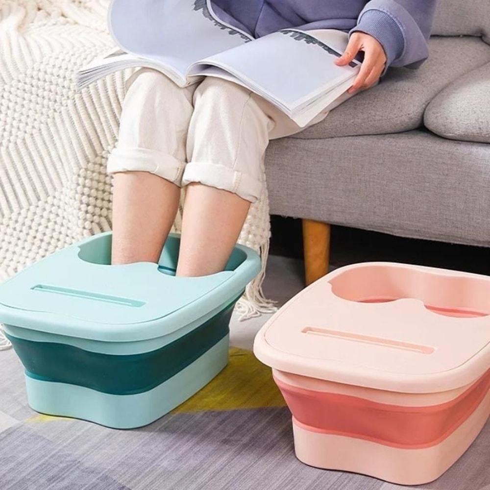 Foldable Footbath Massage Bucket Household Spa Foot Bath Bucket Folding Pedicure Soaking Basin Bath 1