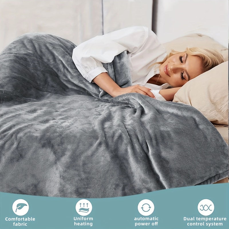 Soft Heated Throw Blanket Electric Blanket, Heating Levels, Auto Off, Over Heat Protection