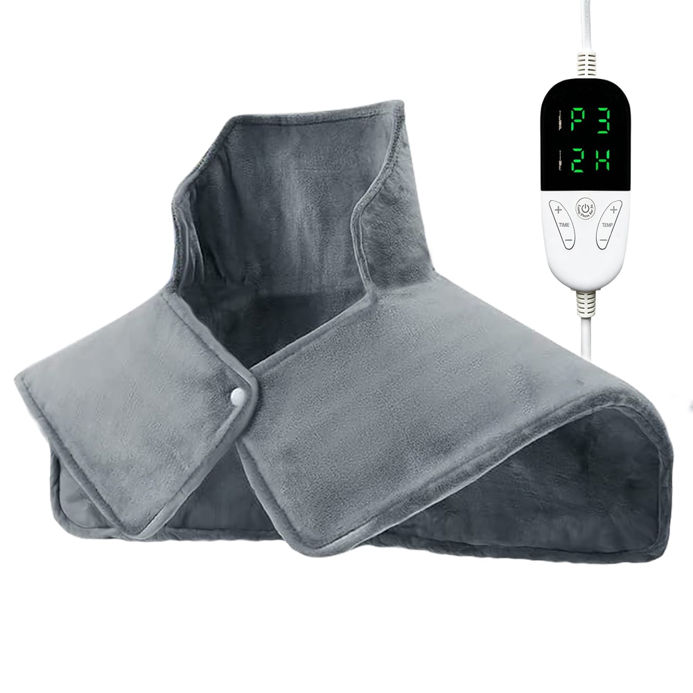 Heating Pad With LCD Display Rapid Heating Auto Shut Off Heat Levels Timer Settings 0