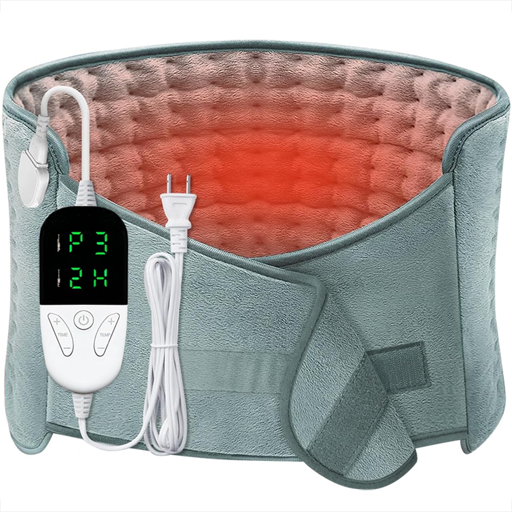 Electric Heating Waist Pad Heating Pads Electric For Back Pain Relief Heating Settings With Auto Of 0