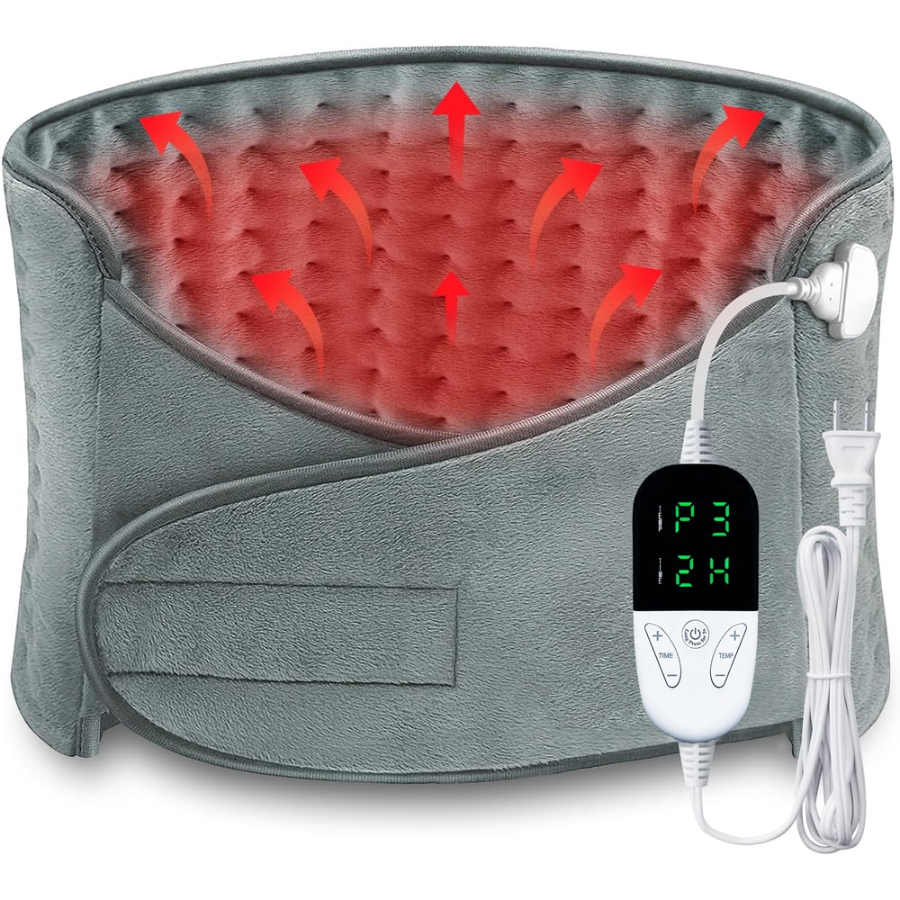 Portable Electric Heating Waist Belt, Thermal Pad for Office Home, Adjustable Lumbar Belt, Abdomen Back Hand Warmer