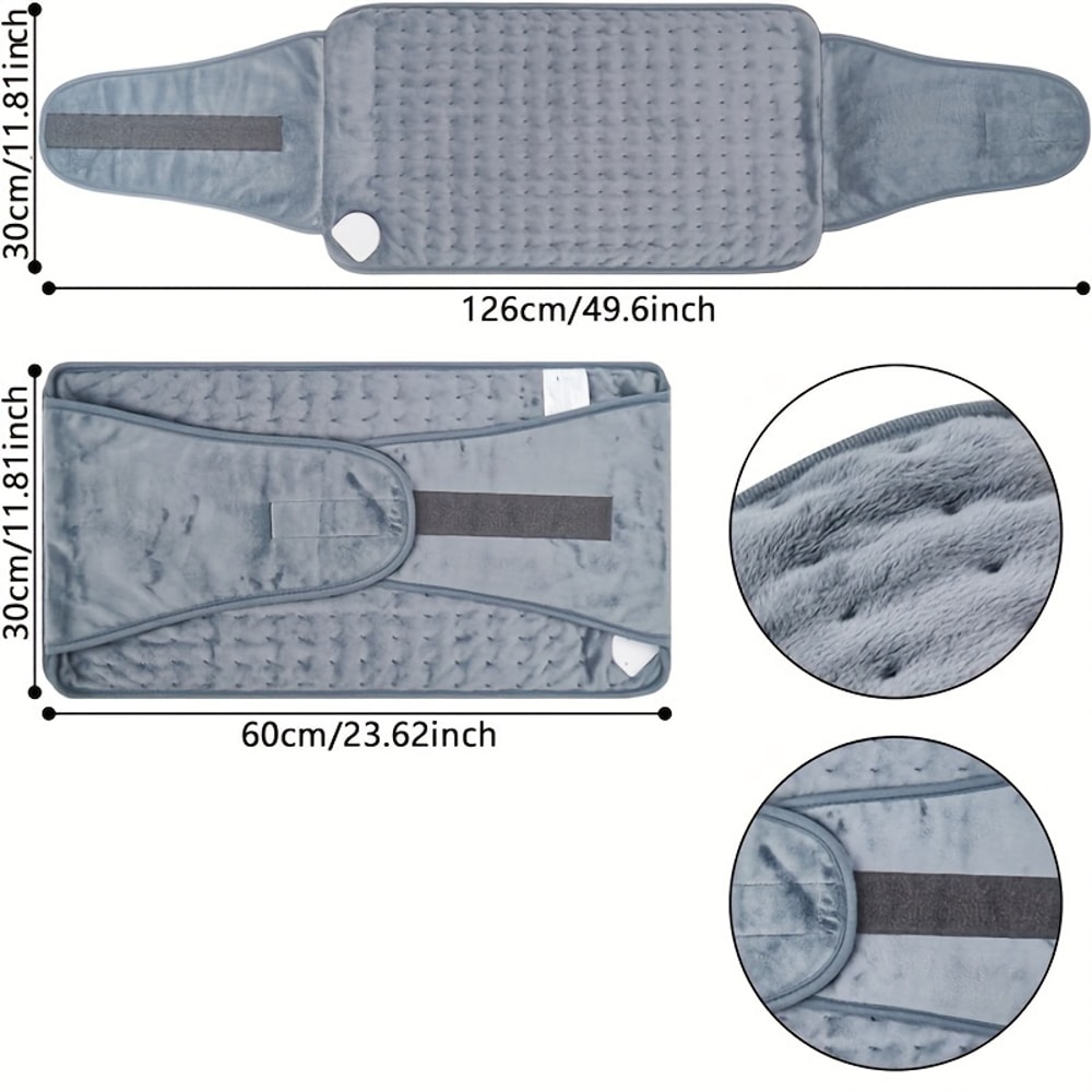 Portable Electric Heating Waist Belt, Thermal Pad for Office Home, Adjustable Lumbar Belt, Abdomen Back Hand Warmer
