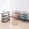 Z Shaped Fabric Shoe Rack, Simple Layer Assembled Dustproof Storage Rack for Household Use