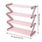 Z Shaped Fabric Shoe Rack, Simple Layer Assembled Dustproof Storage Rack for Household Use