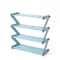 Z Shaped Fabric Shoe Rack, Simple Layer Assembled Dustproof Storage Rack for Household Use