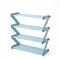 Z Shaped Fabric Shoe Rack, Simple Layer Assembled Dustproof Storage Rack for Household Use