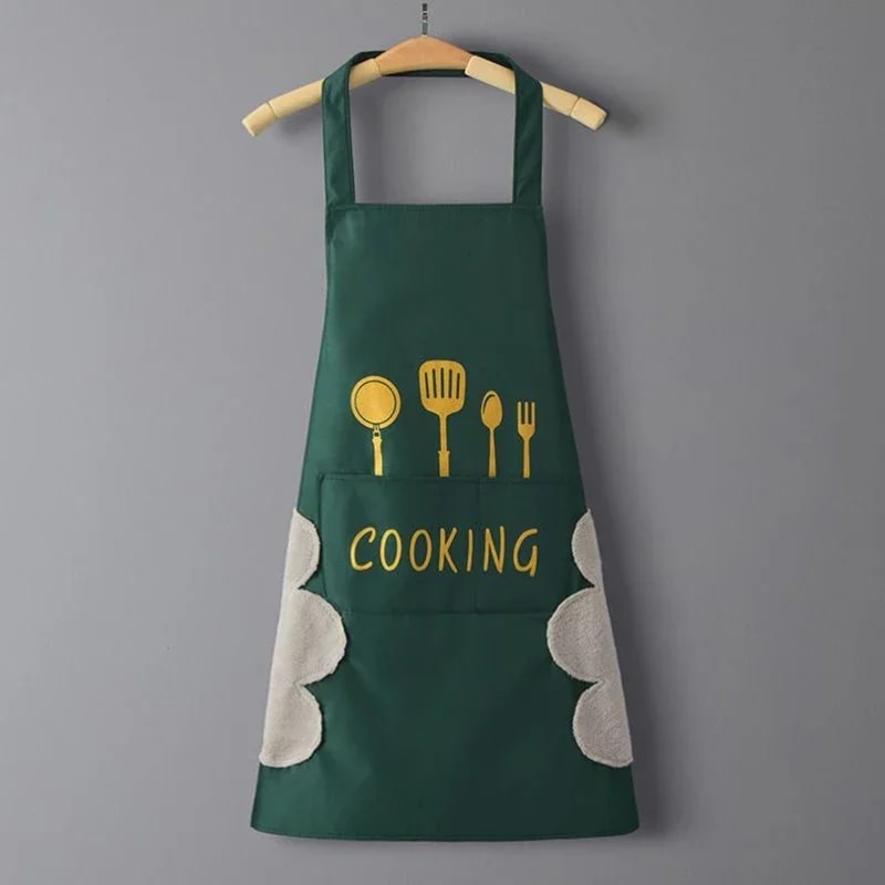 Waterproof Oilproof Kitchen Apron Lightweight Durable Cooking Baking Apron For Men Women Household 7