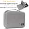 Travel Hard Case Digital Storage Bag, Large Capacity Charger Cable Power Bank Organizer