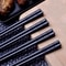 Reusable Black Alloy Chinese Chopsticks High Temperature Sterilizable Food Sushi Sticks Safe Bamboo 2
