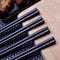 Reusable Black Alloy Chinese Chopsticks High Temperature Sterilizable Food Sushi Sticks Safe Bamboo 5