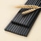 Reusable Black Alloy Chinese Chopsticks High Temperature Sterilizable Food Sushi Sticks Safe Bamboo 9
