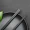 Reusable Black Alloy Chinese Chopsticks High Temperature Sterilizable Food Sushi Sticks Safe Bamboo 10