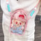 Labubu Sitting Party Protect Case Cotton Doll Shoulder Pain Bag PVC Storage Bag For Labubu 1