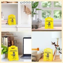 funny desk sign hold on partner i'm overstimulated office decor for women coworkers desk decoration