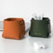 Nordic PU Storage Tray Folding Desktop Leather Storage Box Sundry Basket Porch Key Control Pen Hold 1