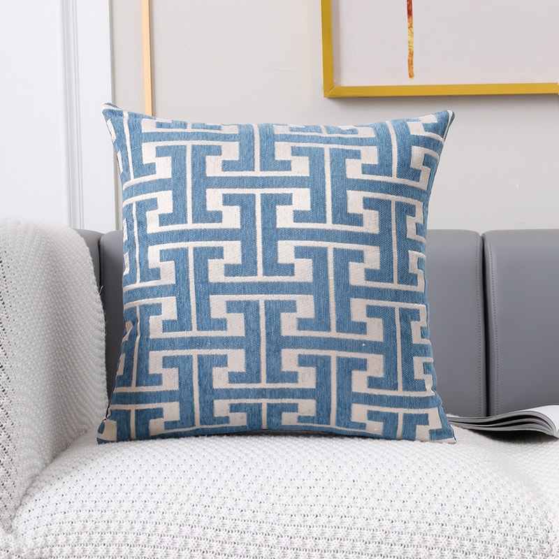 Geometric Patterned Polyester Jacquard Pillowcase Sofa Lumbar Pillow Covers For Spring Summer Autum 6