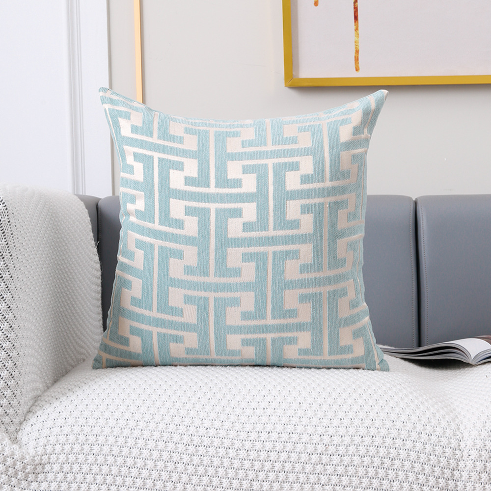 Geometric Patterned Polyester Jacquard Pillowcase Sofa Lumbar Pillow Covers For Spring Summer Autum 8