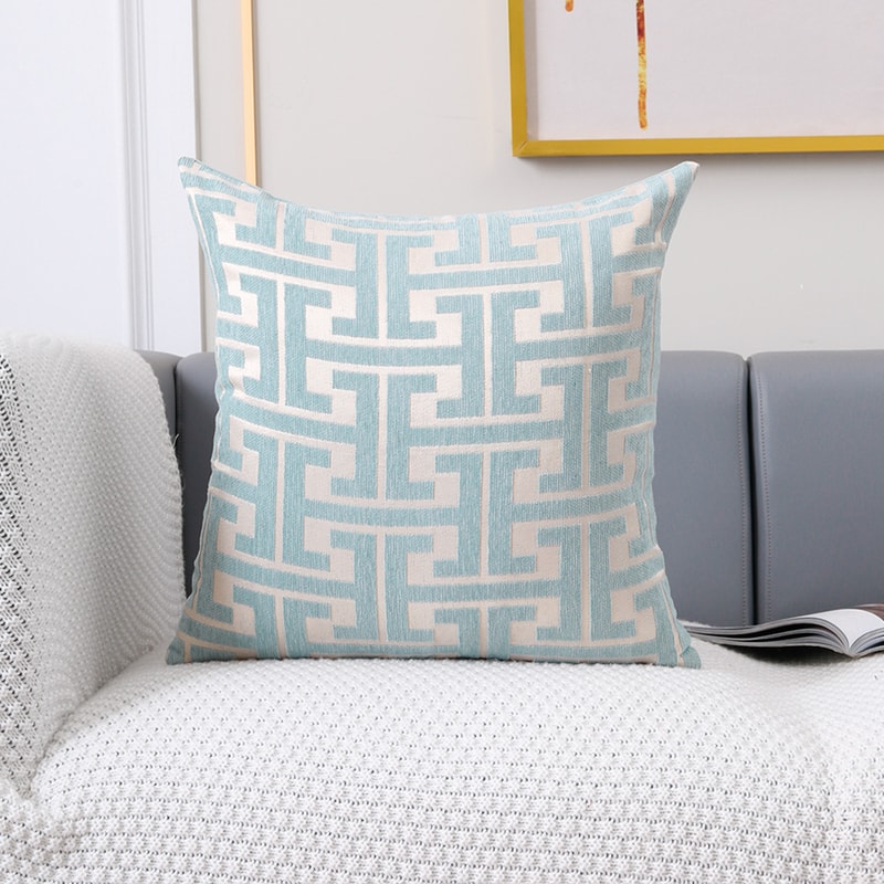 Geometric Patterned Polyester Jacquard Pillowcase Sofa Lumbar Pillow Covers For Spring Summer Autum 8