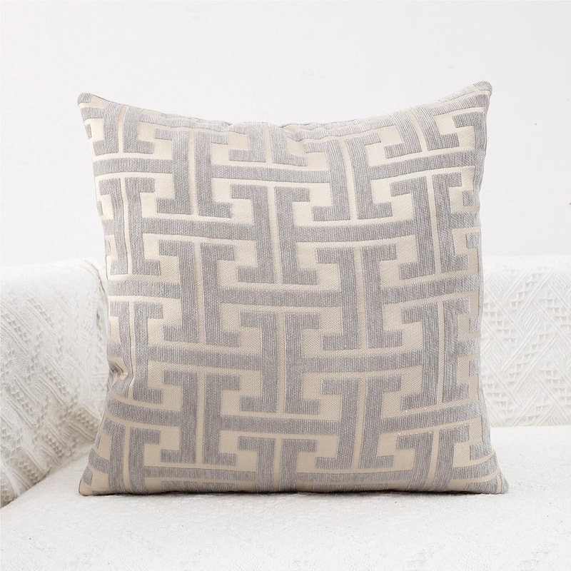 Geometric Patterned Polyester Jacquard Pillowcase Sofa Lumbar Pillow Covers For Spring Summer Autum 9