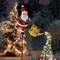 Hanging LED Santa Claus Watering Can Solar Snowman Kettle Outdoor Garden Lights Solar Light for Yard Lawn Christmas