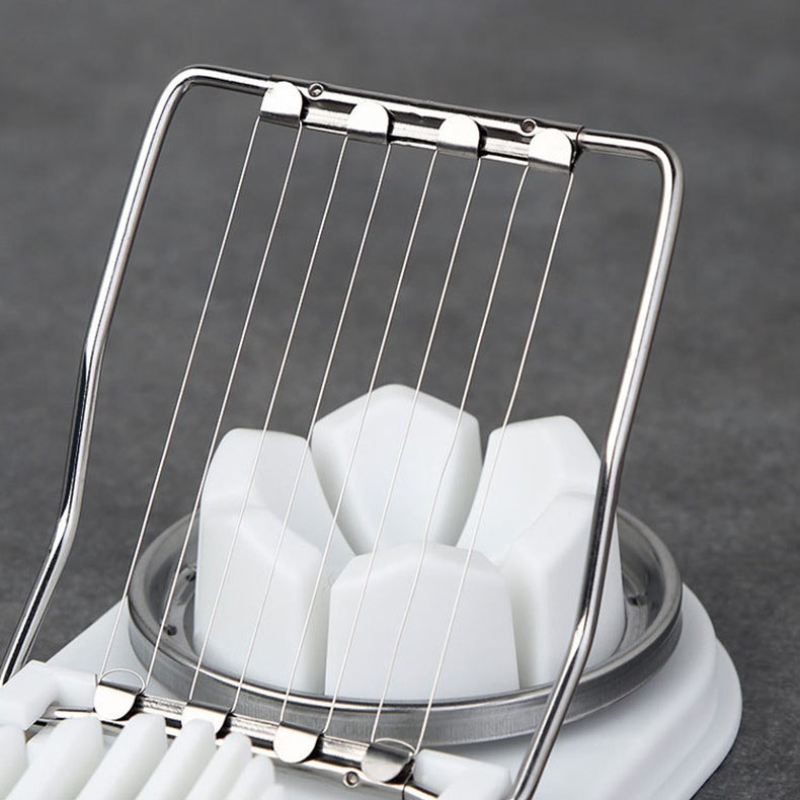 Stainless Steel Egg Cutter Multifunctional Egg Slicer for Home Use Fancy Eggs Splitter Kitchen Gadget