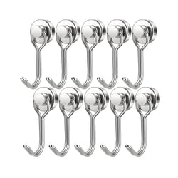 strong magnetic hooks black neodymium magnet heavy duty swivel hook for grill refrigerator locker