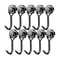 Strong Magnetic Hooks Black Neodymium Magnet Heavy Duty Swivel Hook For Grill Refrigerator Locker 6