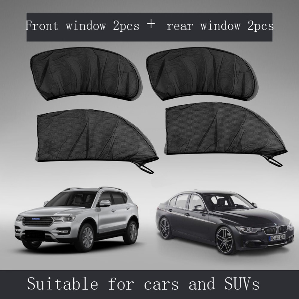 SUV Curtains Protection Car Sunshade Curtains Universal Side Window Shades Mosquito Mesh Net Auto A 5