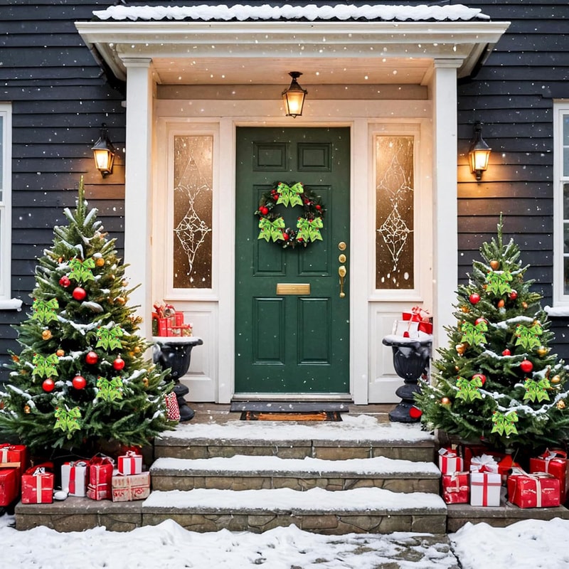 Christmas Bows For Wreaths DIY Xmas Tree Decorations Gift Wrapping Garland 4