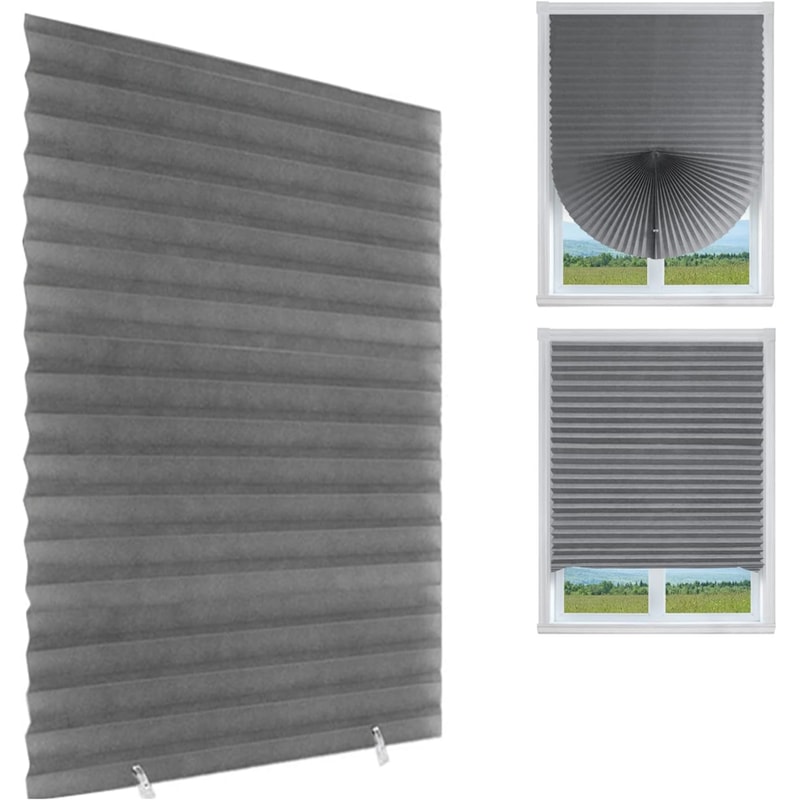 Nonwoven Self-adhesive Shades Half Windows Bathroom Balcony Pleated Blinds Folding Curtains