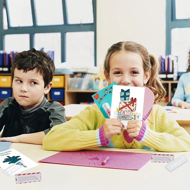 Waterproof Rectangle Money Card Holder Plastic Dome Lip Balm Pouch DIY Graduate Gift For Christmas 1