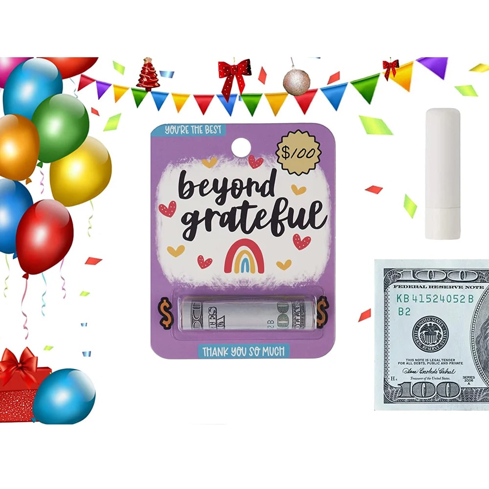 Waterproof Rectangle Money Card Holder Plastic Dome Lip Balm Pouch DIY Graduate Gift For Christmas 4