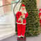 Collapsible Christmas Life Size Animated Rock Singing Santa Claus Decoration for Hotel Doorway