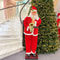 Collapsible Christmas Life Size Animated Rock Singing Santa Claus Decoration for Hotel Doorway
