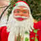 Collapsible Christmas Life Size Animated Rock Singing Santa Claus Decoration for Hotel Doorway