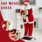 Collapsible Christmas Life Size Animated Rock Singing Santa Claus Decoration for Hotel Doorway