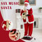 Collapsible Christmas Life Size Animated Rock Singing Santa Claus Decoration for Hotel Doorway