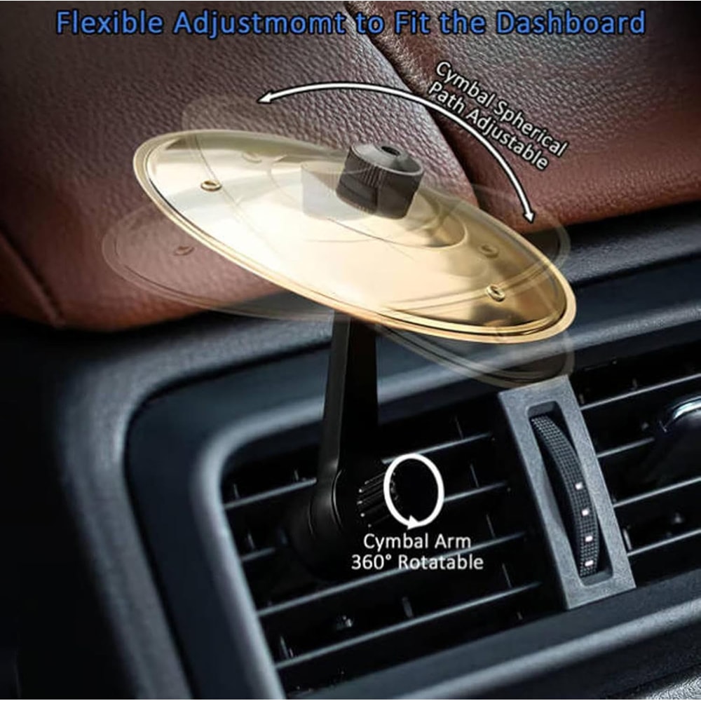 Easy Clipon Car Drum Cymbal Mini Car Crash Cymbal For Music Lovers Suitable For All Vehicles 1