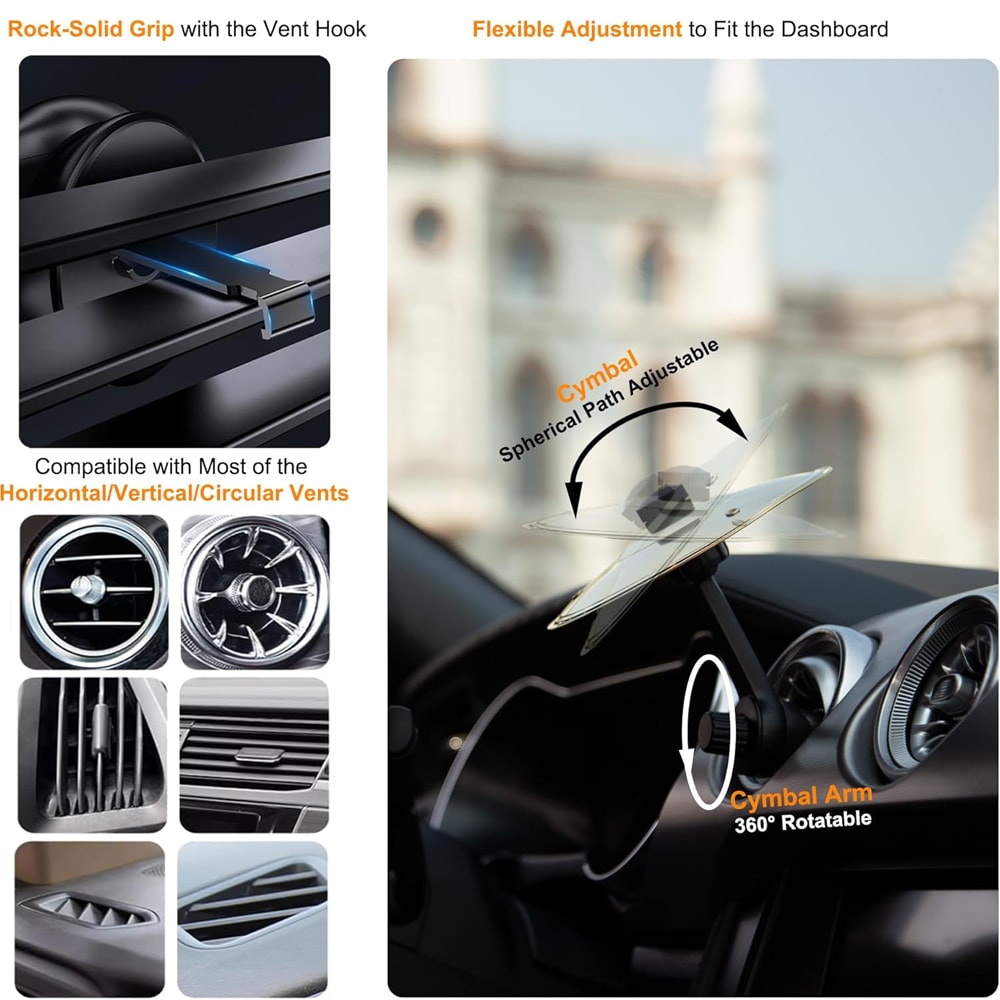 Easy Clipon Car Drum Cymbal Mini Car Crash Cymbal For Music Lovers Suitable For All Vehicles 3